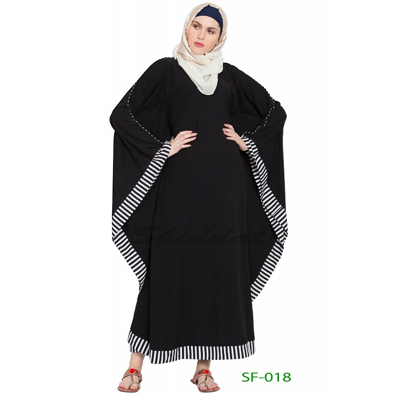 kaftan black and white
